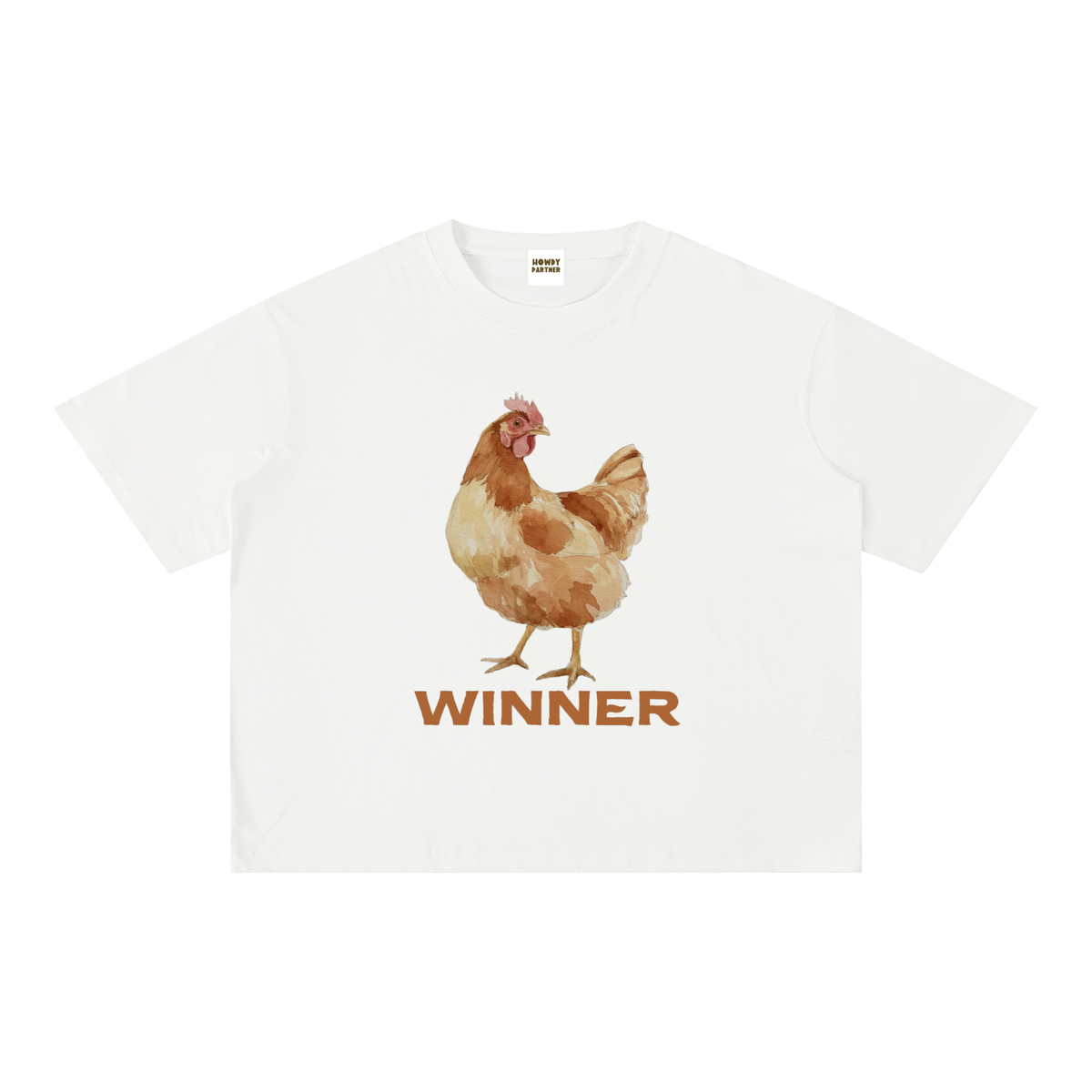 'Winner' Boxy Cotton T-Shirt