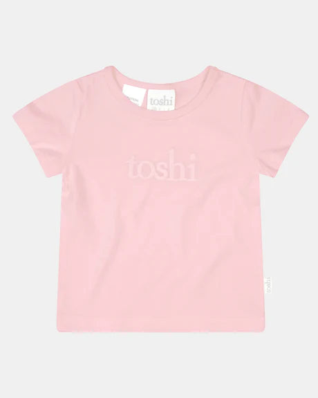 Organic Cotton Logo Tee - Peony
