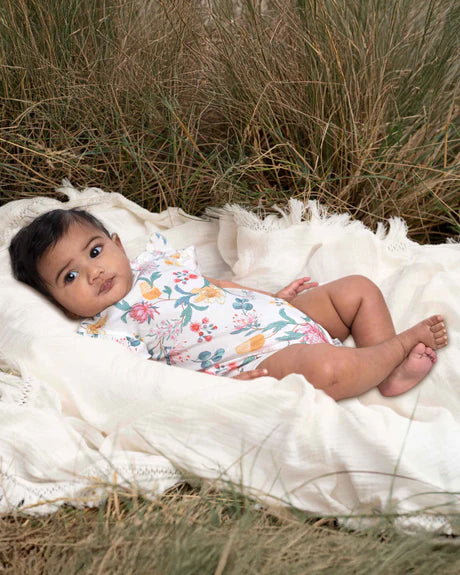 Waratah Frill Onesie