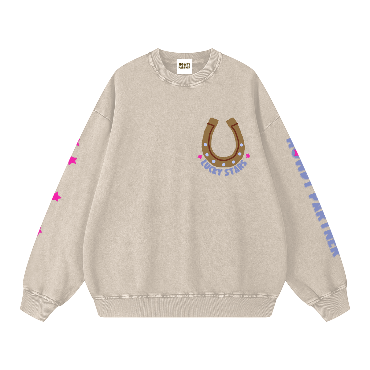 Howdy Partner Sweatshirt - Lucky Stars