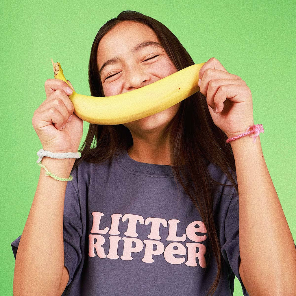 Little Ripper Kids Slang Tee in Navy