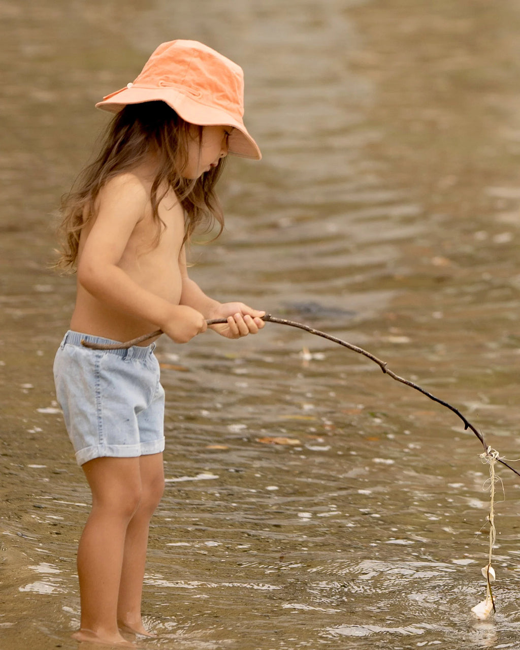 Chambray Baby Shorts