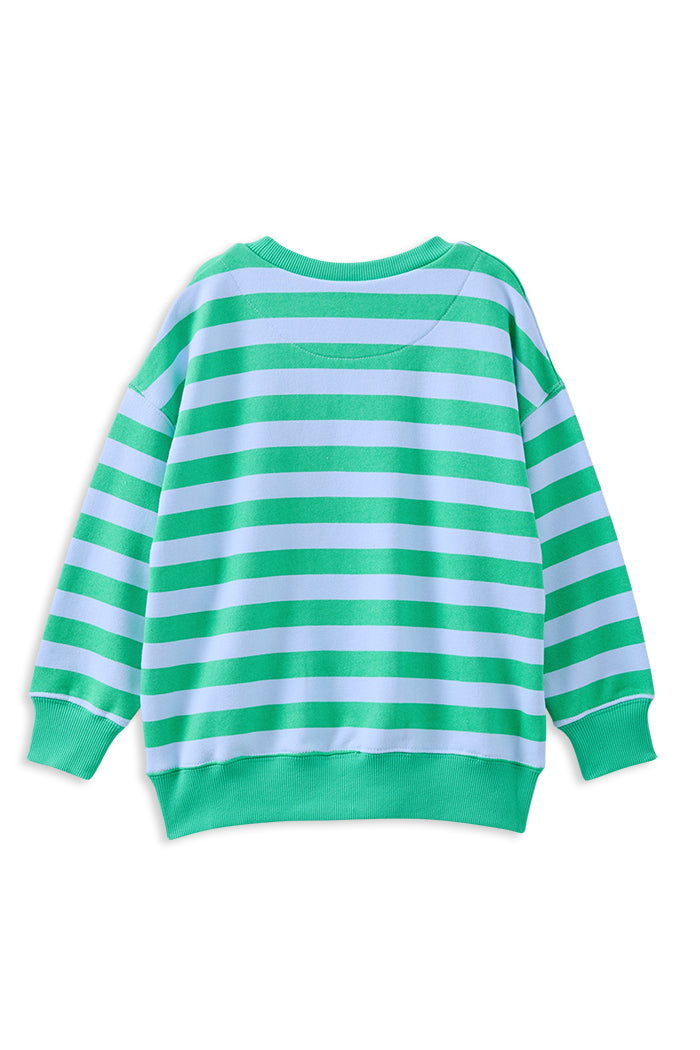 Kids' Athletic Stripe Fleece Sweat
