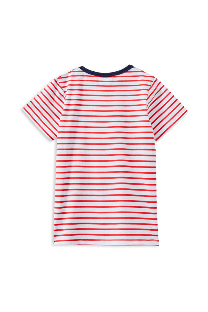 Kids' Red Stripe Tiger Tee