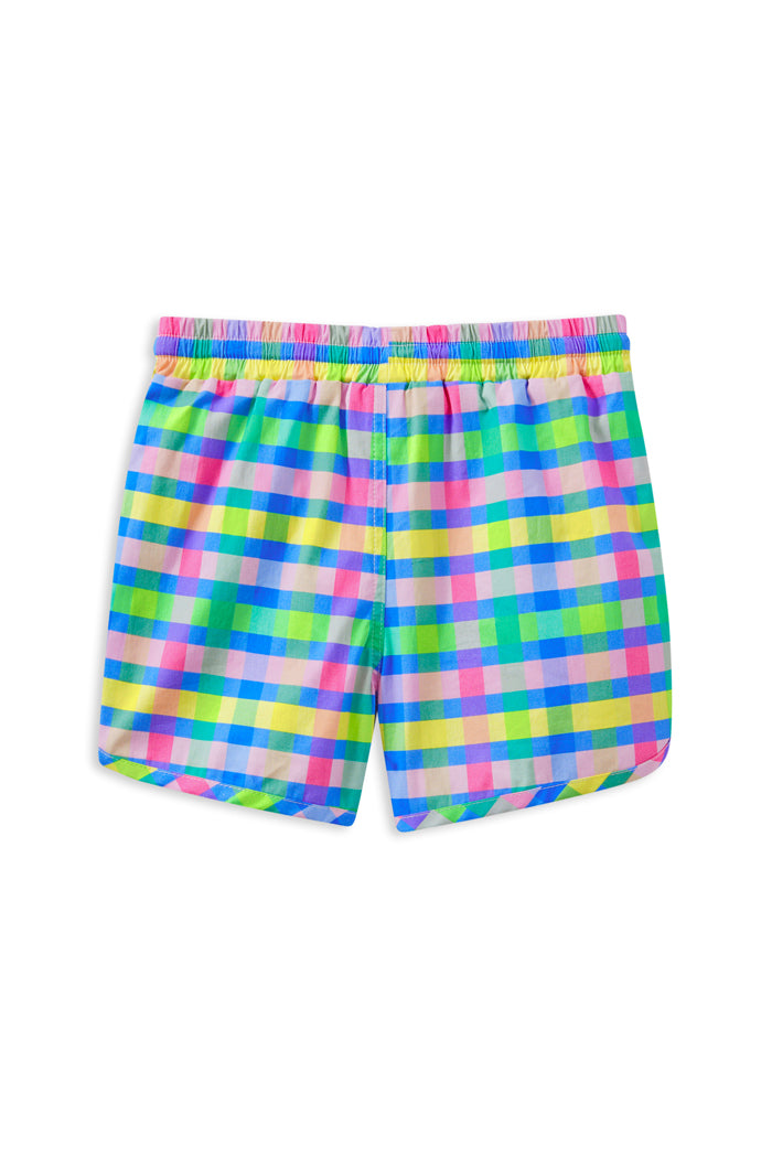 Kids' Picnic Check Boardshort