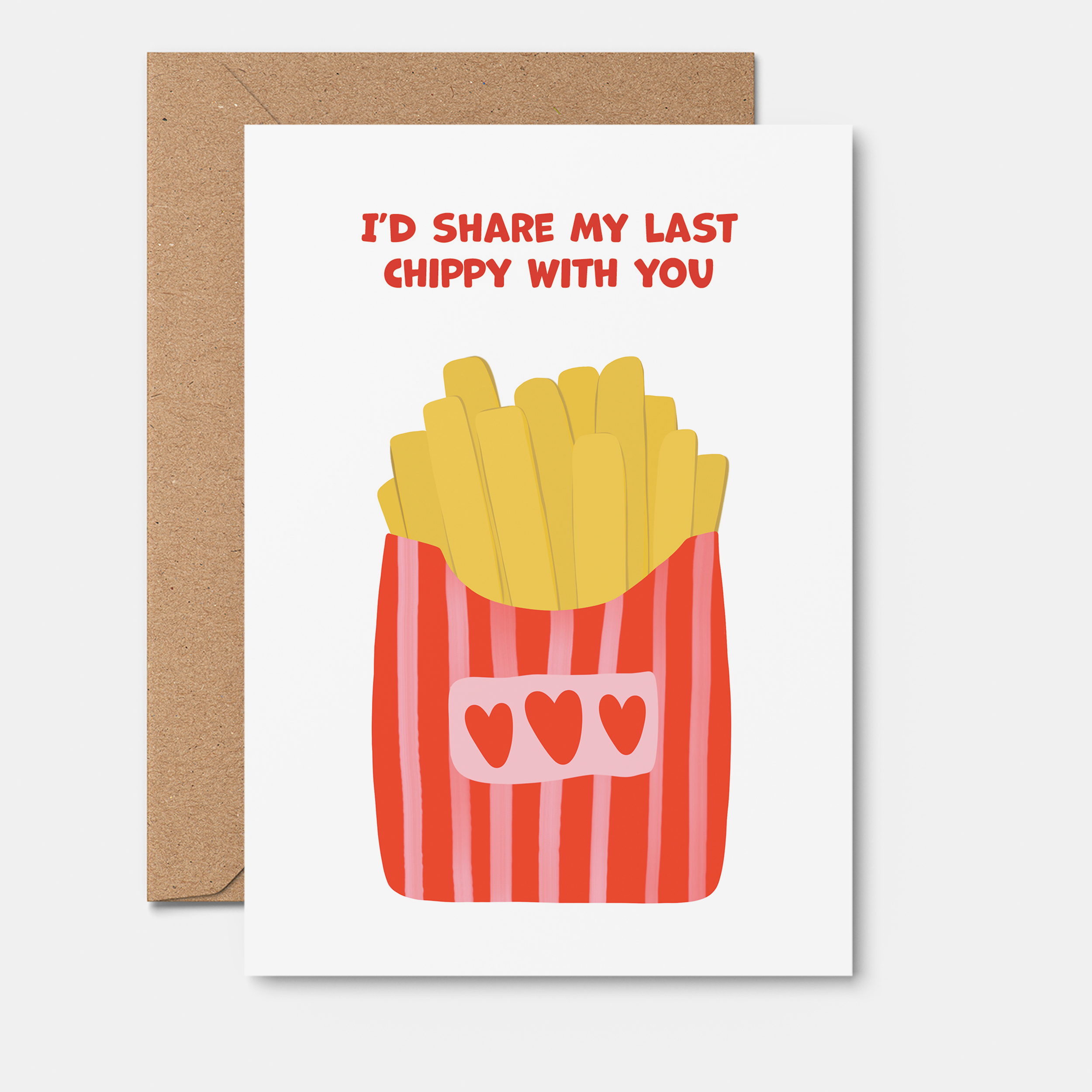 Cheeky Love Greeting Card | Last Chippy | Anniversary Card