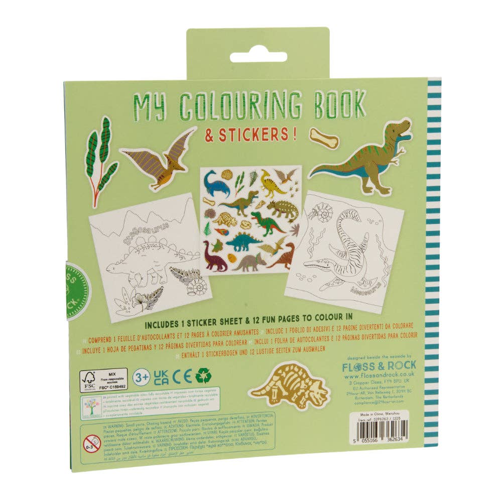 Floss & Rock My Colouring Book - Dinosaur