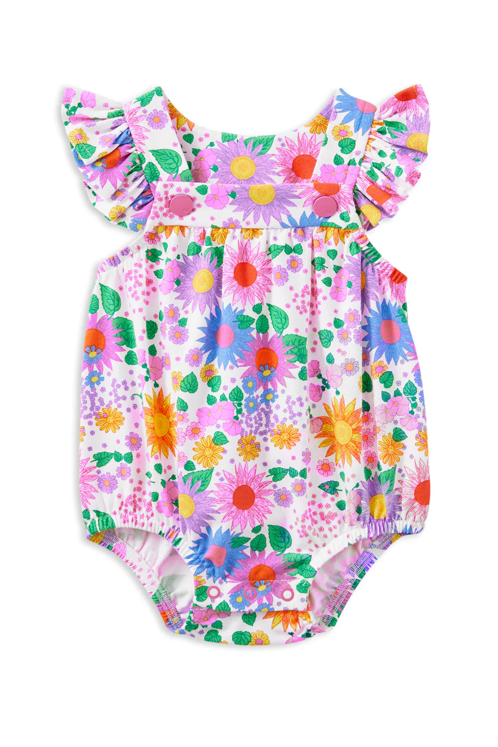 Girls Sunshine Floral Playsuit