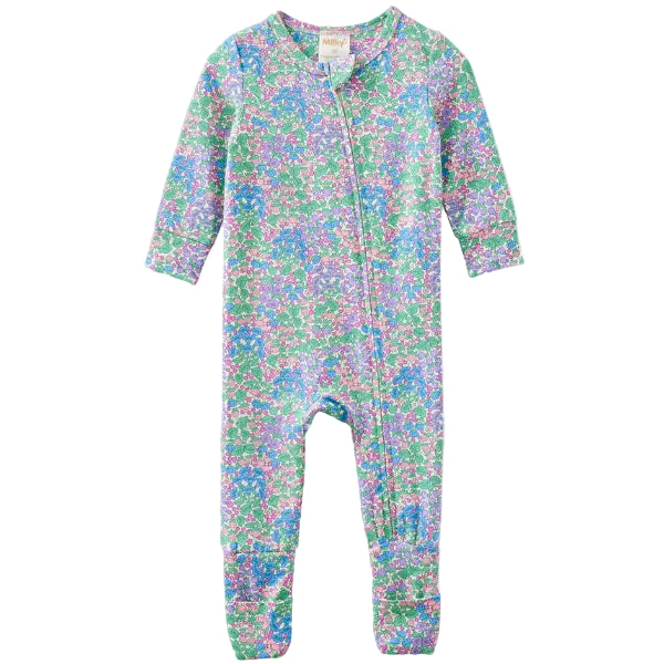 Forget Me Not Zip Romper