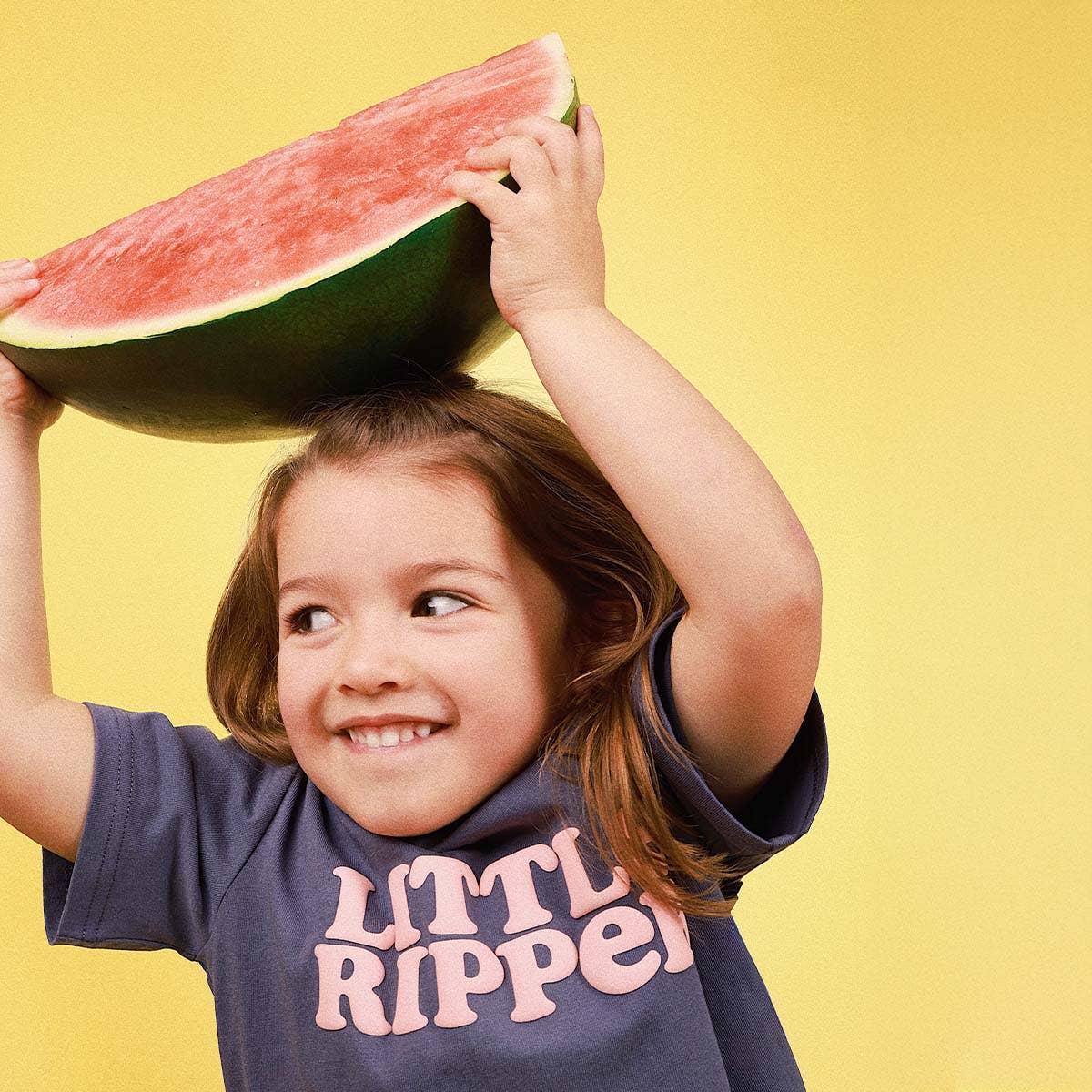 Little Ripper Kids Slang Tee in Navy