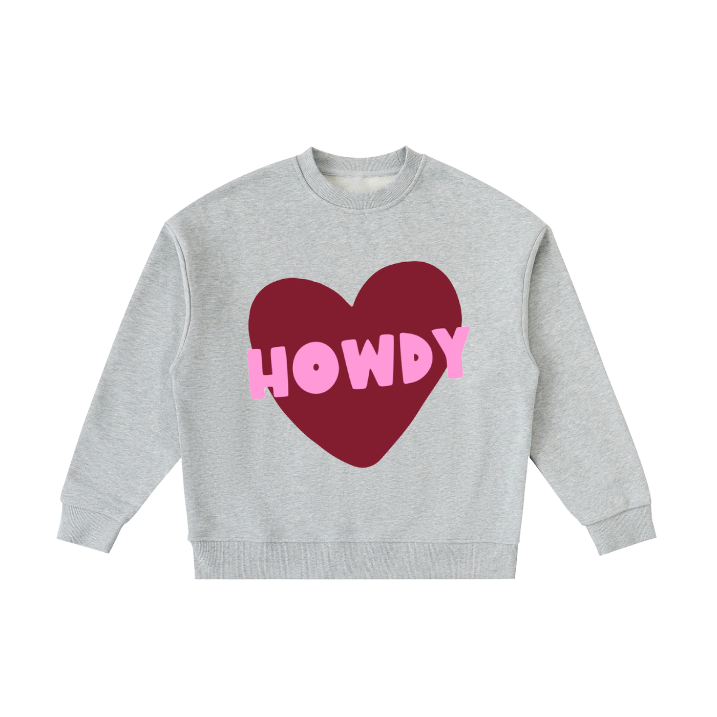Kids Howdy Partner Sweatshirt - Grey Marle