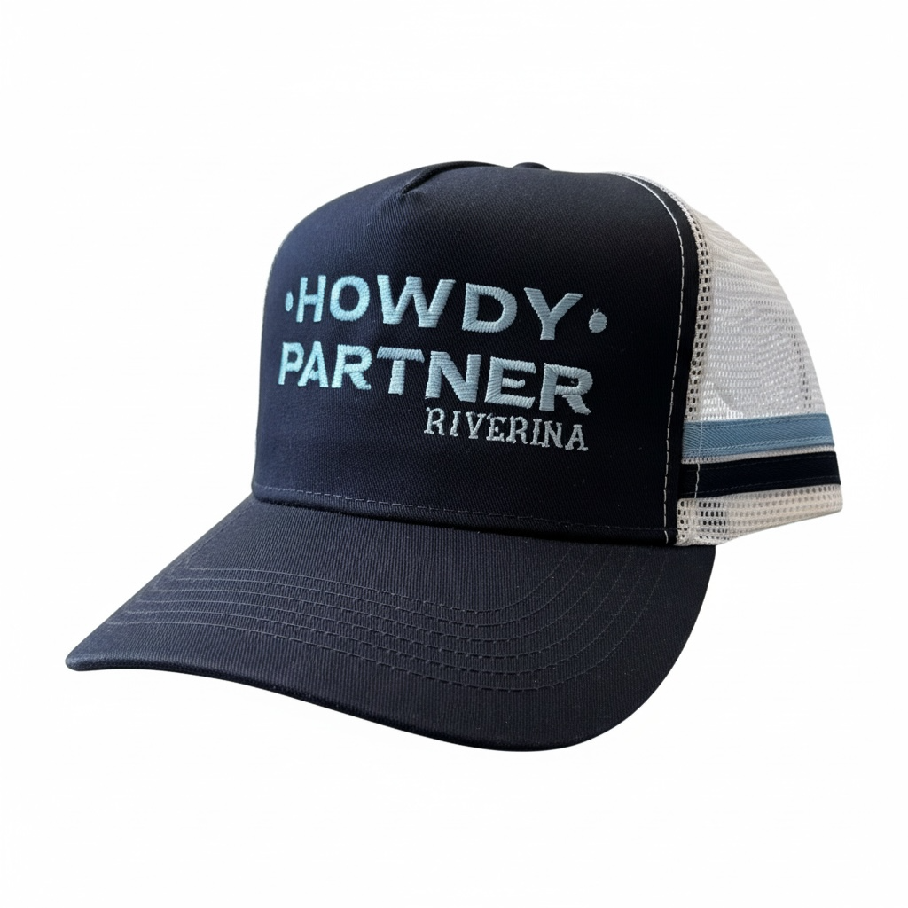 Howdy Partner Classic Trucker - Navy/Sky