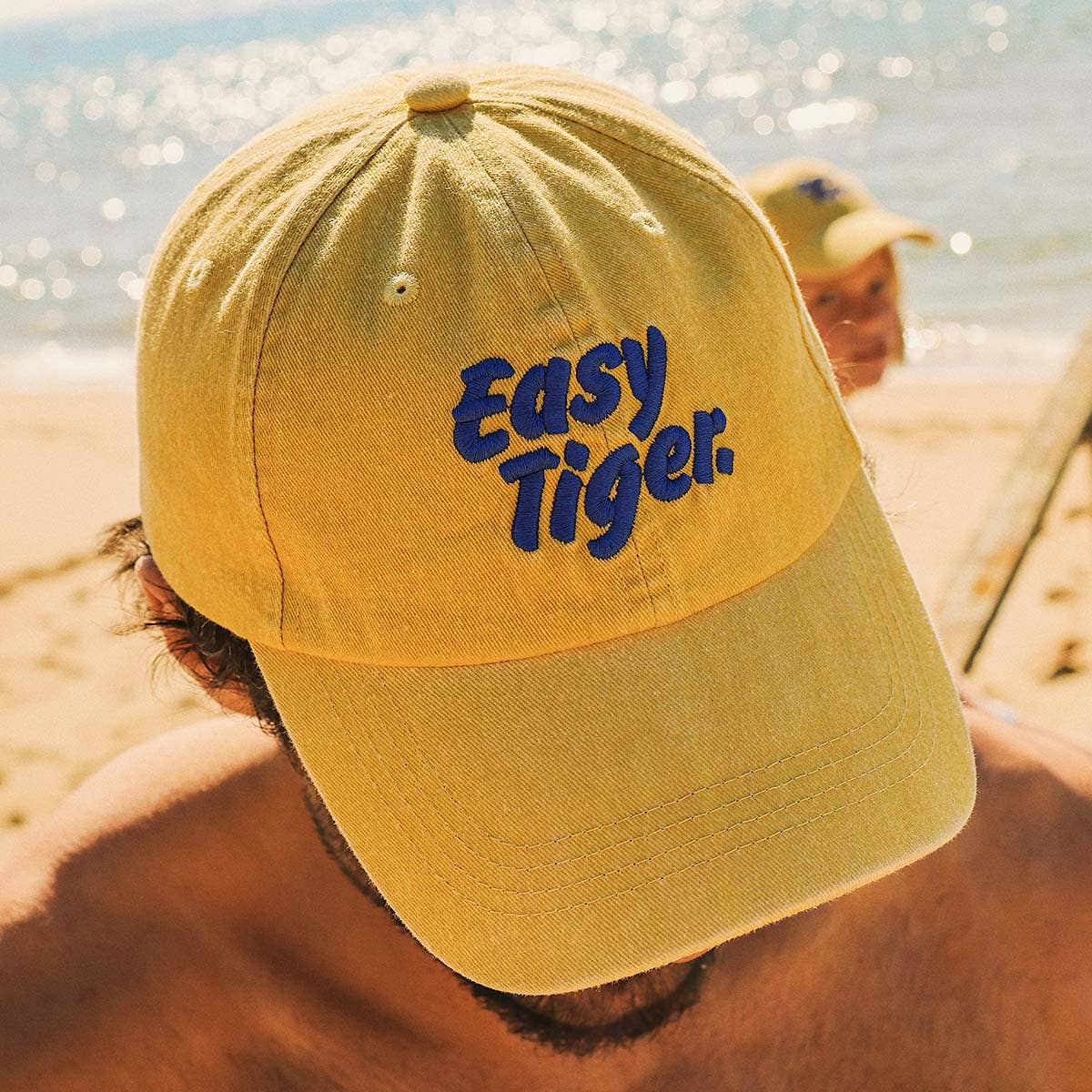 Easy Tiger Cotton Cap in Mustard
