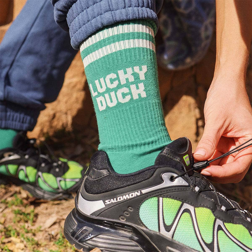 Lucky Duck Socks in Green
