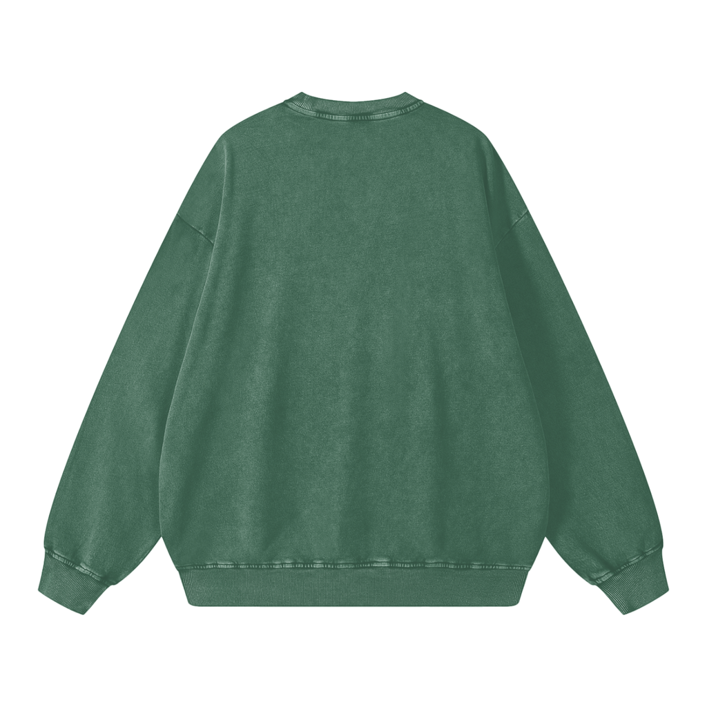 Howdy Partner Oversized Sweatshirt - Chalk Green