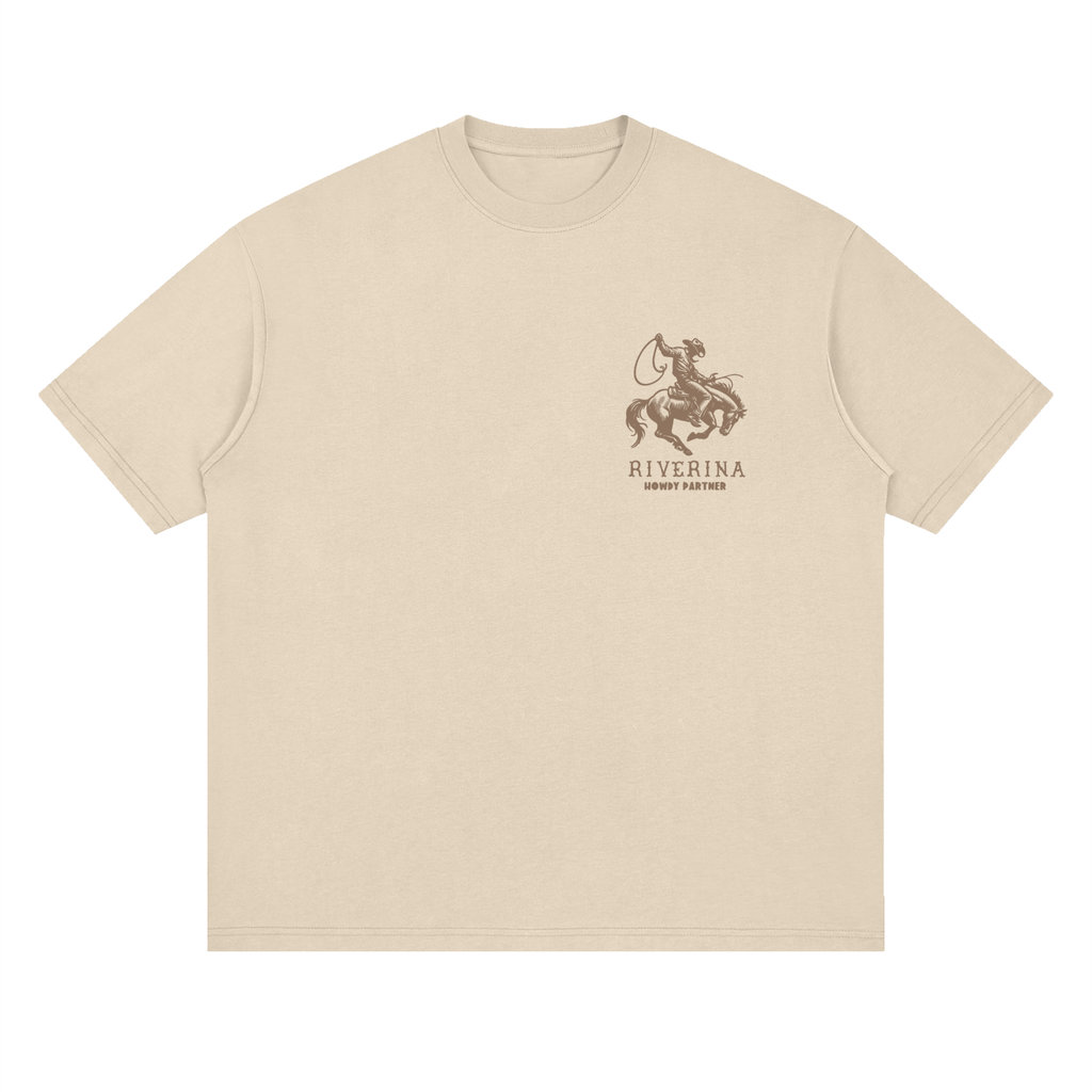Rodeo Riverina Men's Tee - Sandstone
