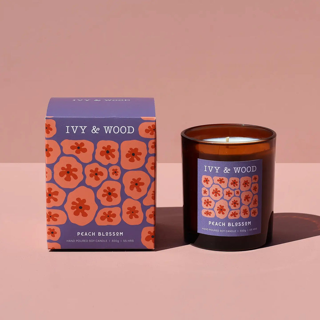 Peach Blossom Scented Soy Candle