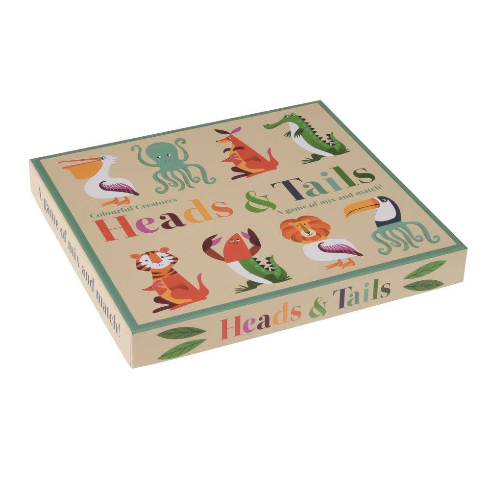 Rex London Heads & Tails Game Colourful Creatures