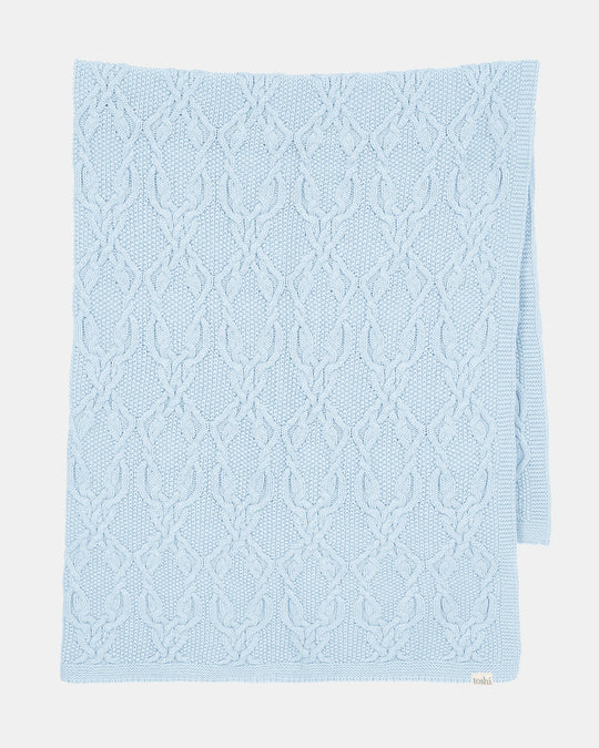 Cable Knit Baby Blanket - Organic Cotton