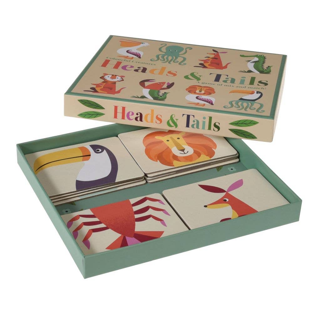 Rex London Heads & Tails Game Colourful Creatures
