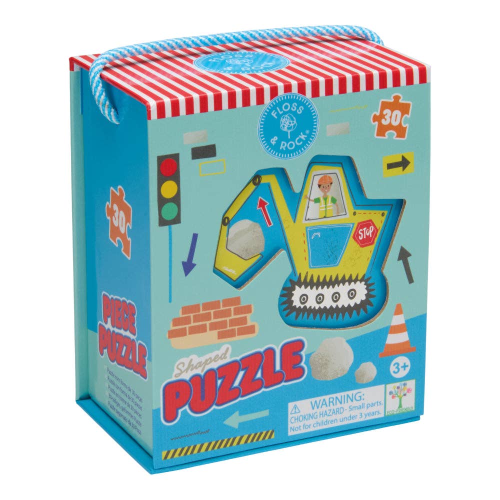 Floss & Rock 30 pc Shaped Jigsaw Puzzle - Construction