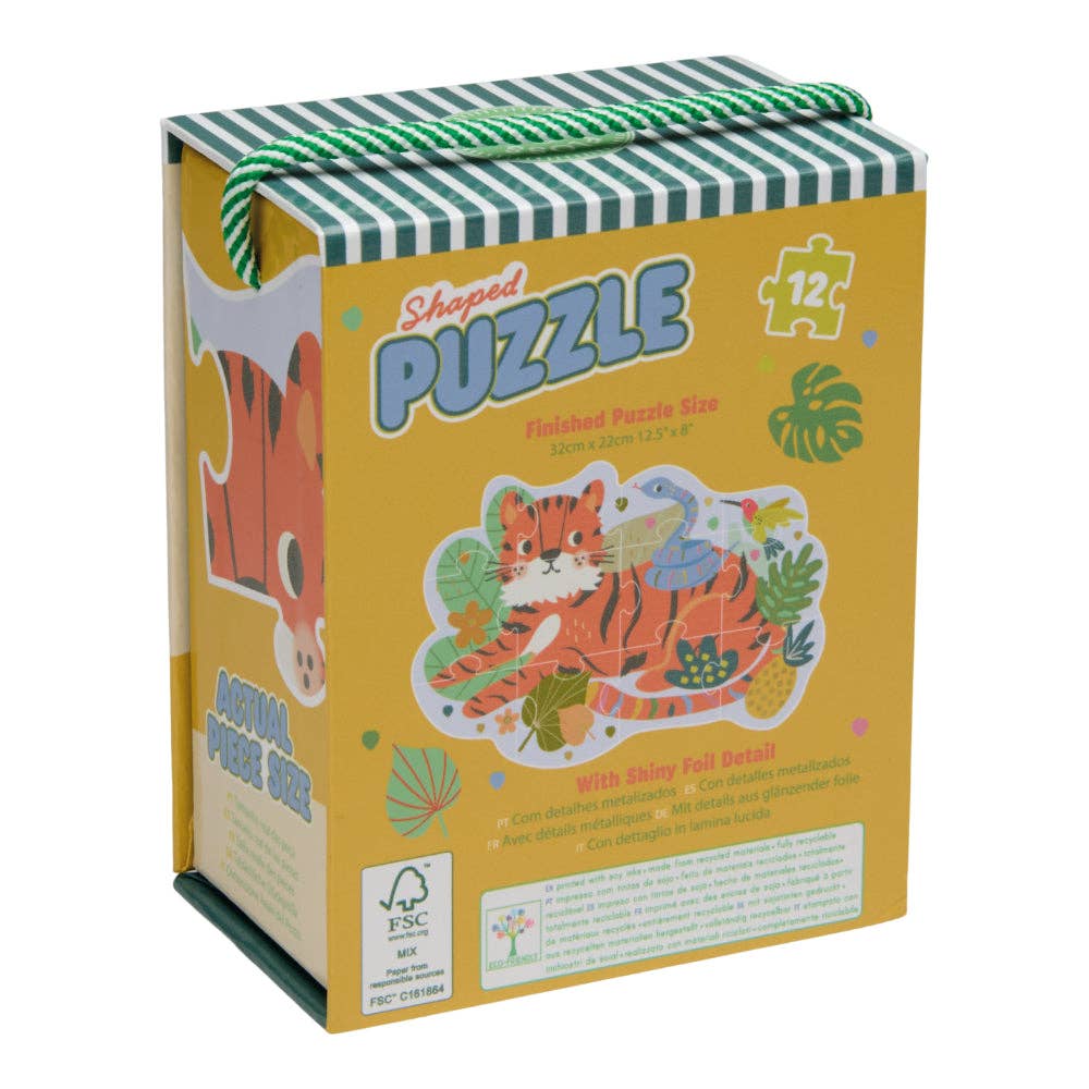 Floss & Rock 12pc Shaped Jigsaw Puzzle - Jungle