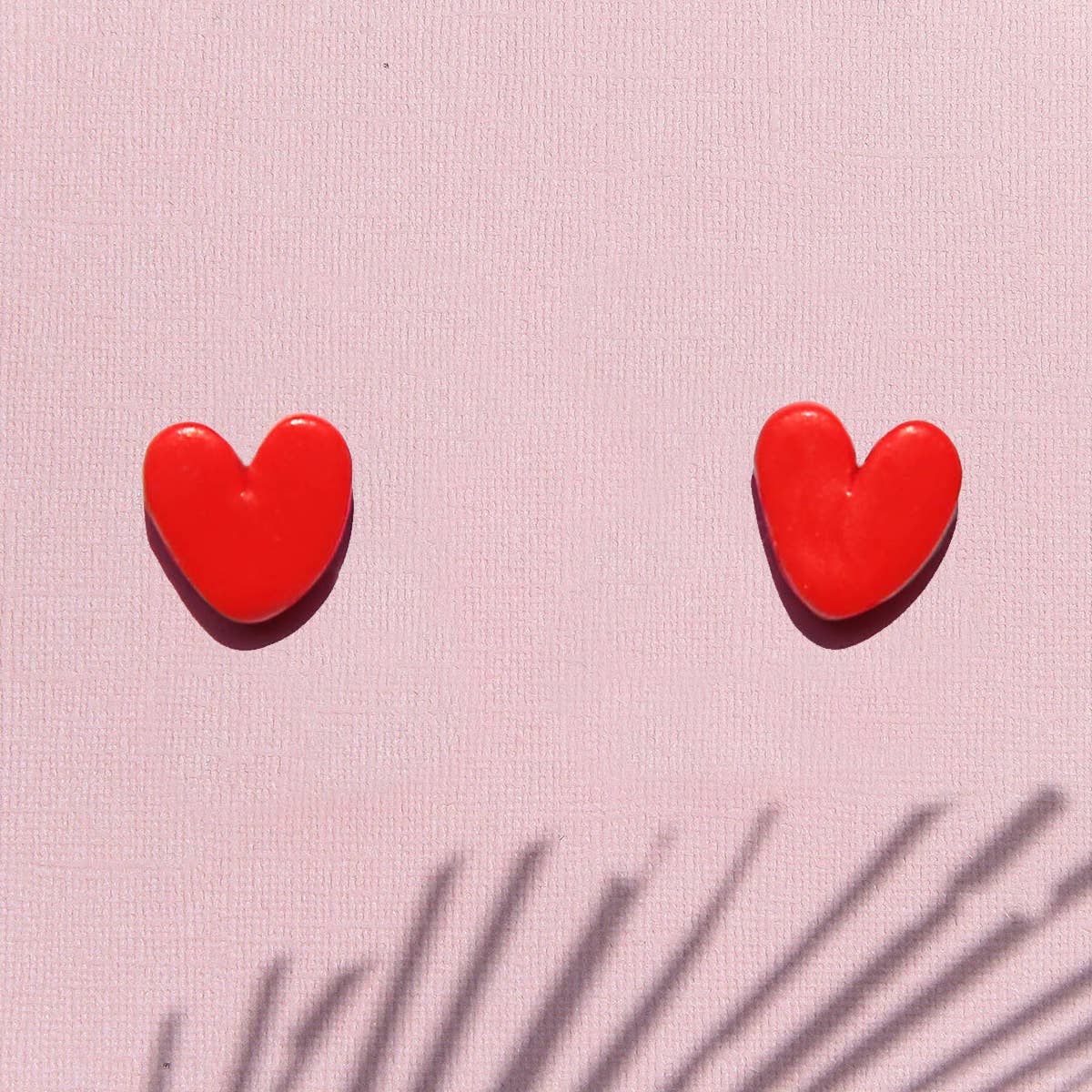 Red Heart Studs