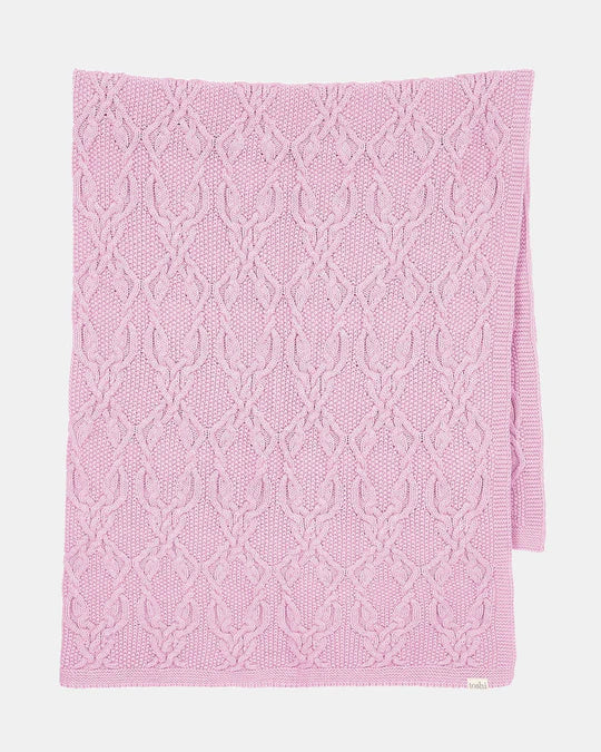 Cable Knit Baby Blanket - Organic Cotton
