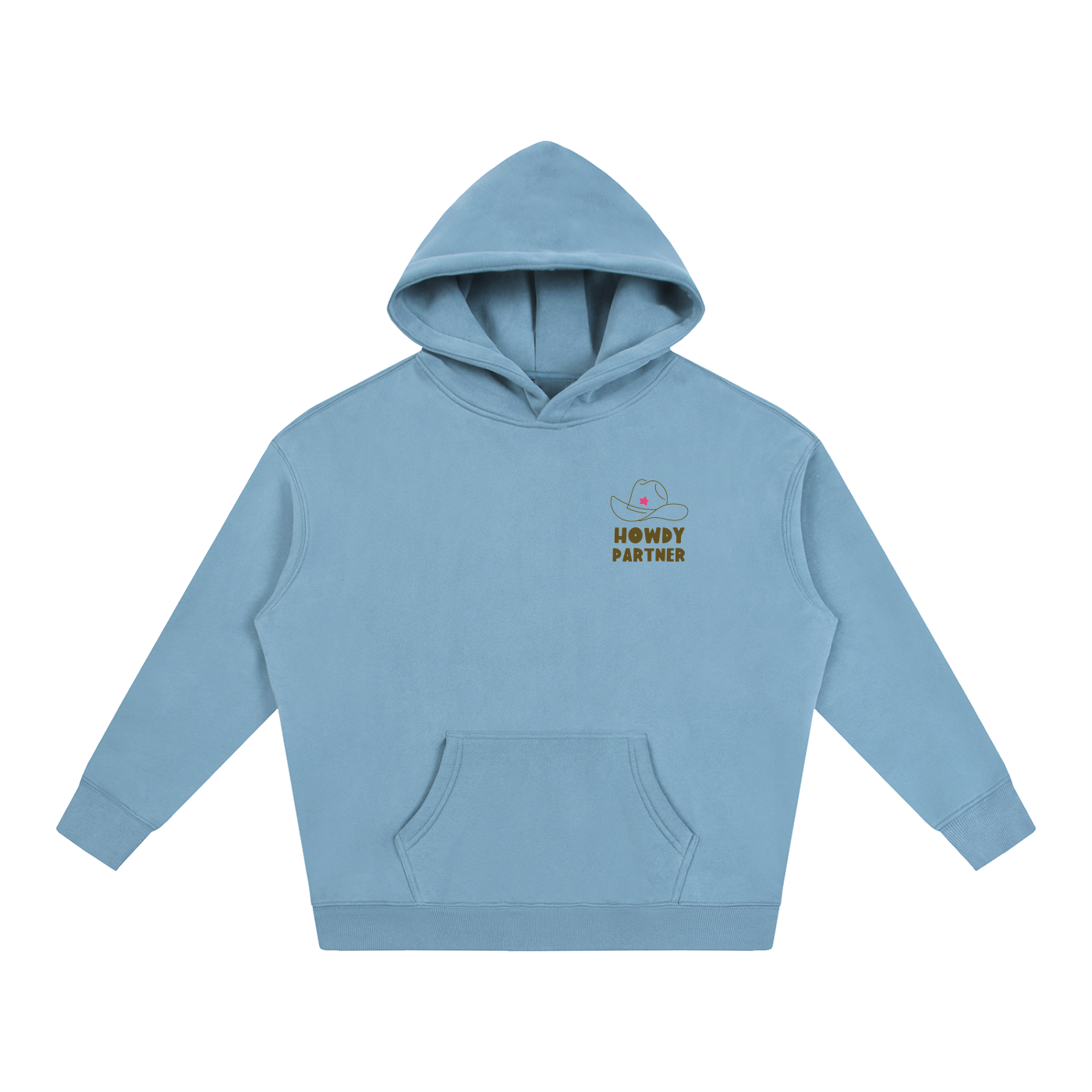 Howdy Stacked Logo Oversized Unisex Hoodie