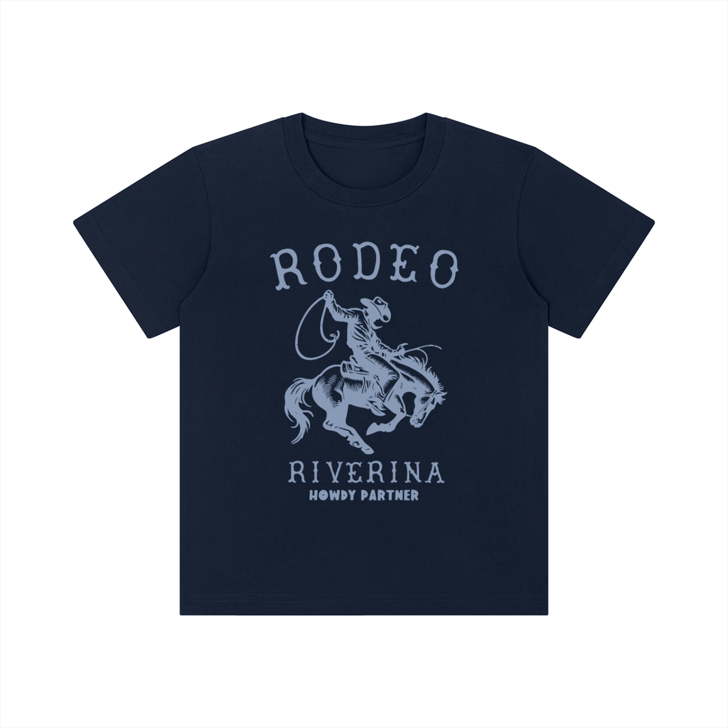 Kid's Riverina Rodeo T-Shirt - Navy/Sky