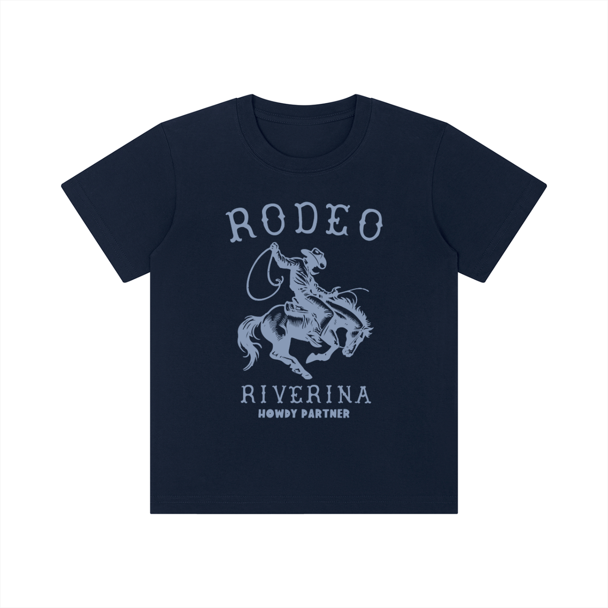 Kid's Riverina Rodeo T-Shirt - Navy/Sky