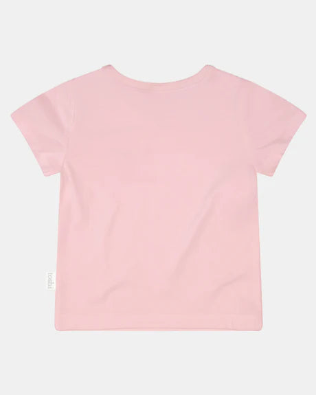 Organic Cotton Logo Tee - Peony