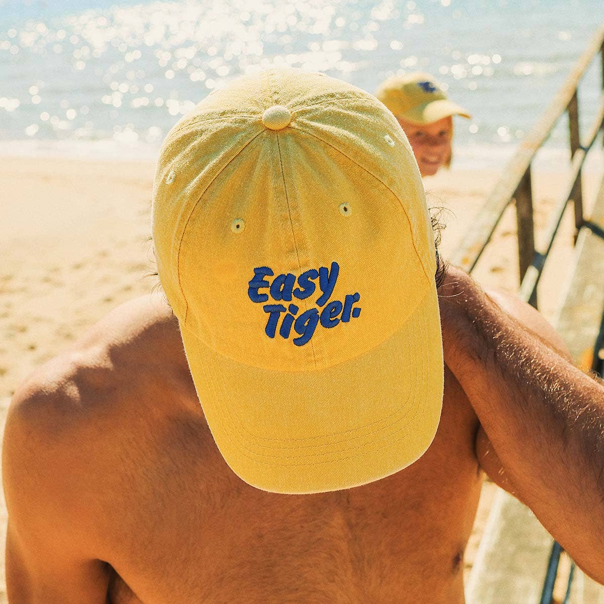Easy Tiger Cotton Cap in Mustard