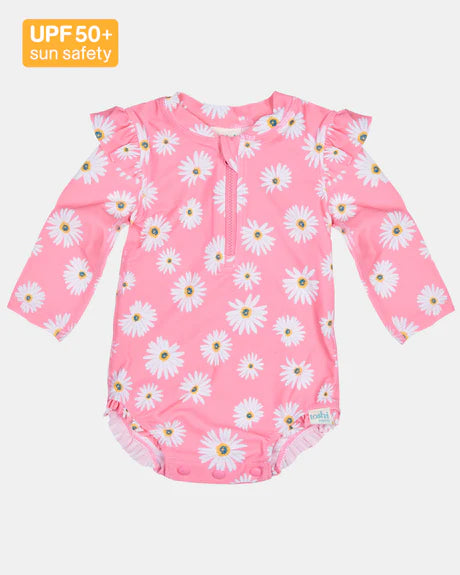 Toshi SWIM Onesie - Watermelon Daisy
