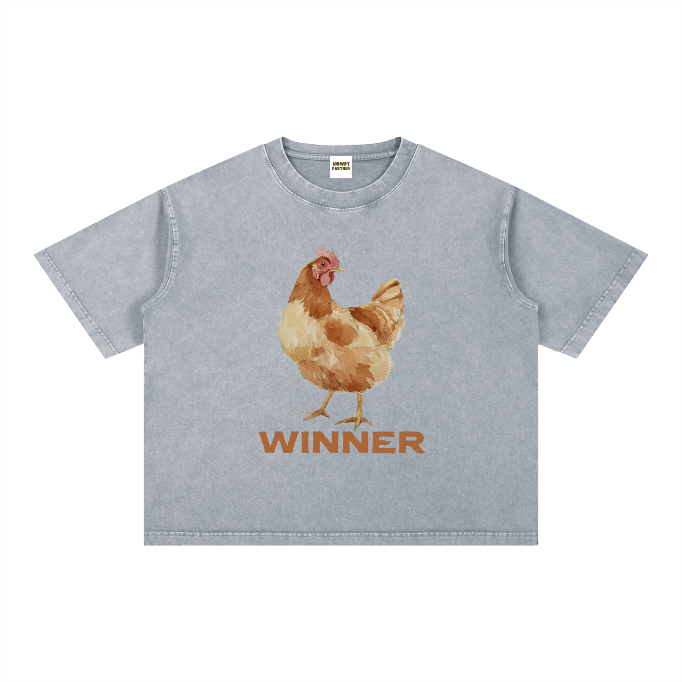 'Winner' Boxy Cotton T-Shirt
