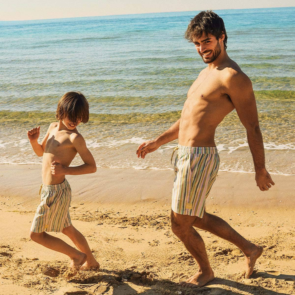 Clinkers Boys Everyday Shorts in Multi Stripe