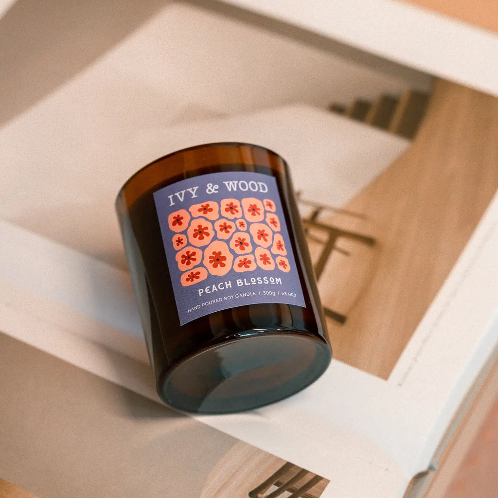 Peach Blossom Scented Soy Candle