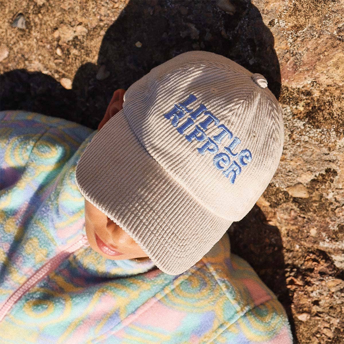 Kids Little Ripper Cord Cap in Nautical