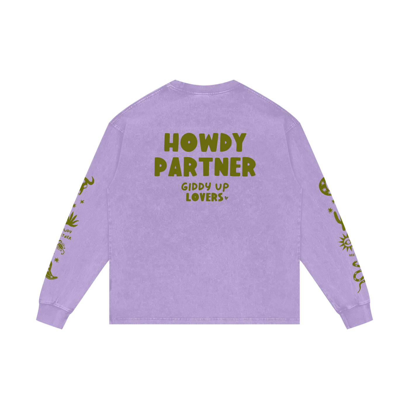 Howdy Lovers L/S Tee - Purple Rain