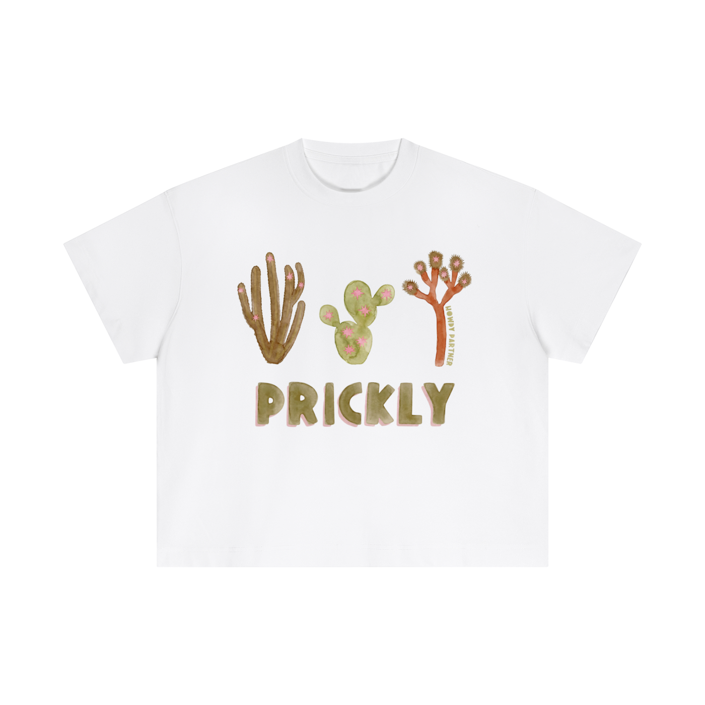 Prickly! Boxy Tee by Howdy Partner