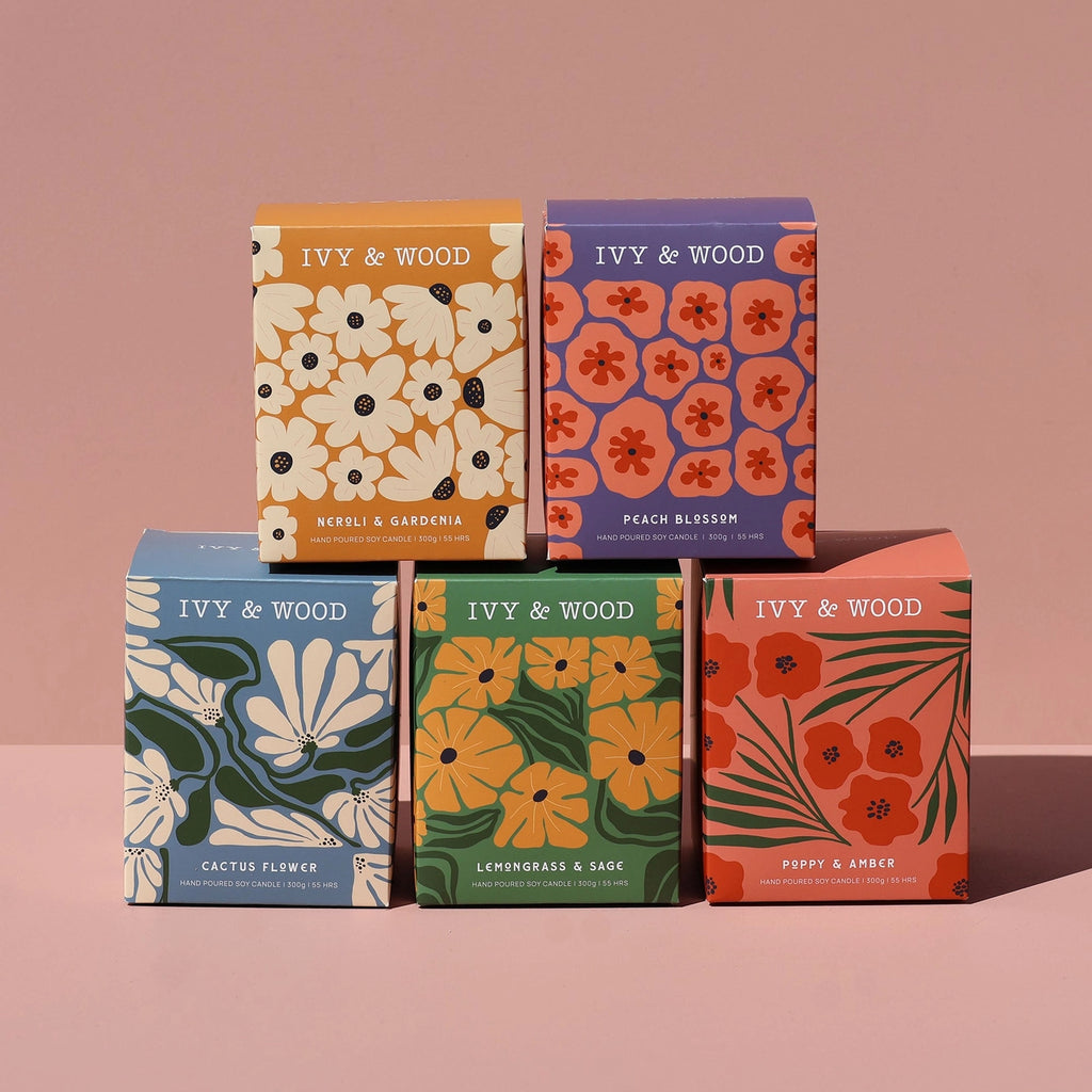 Peach Blossom Scented Soy Candle