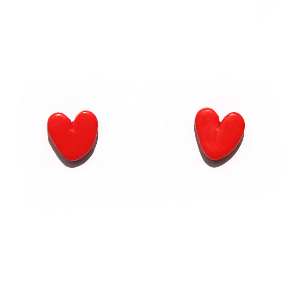 Red Heart Studs