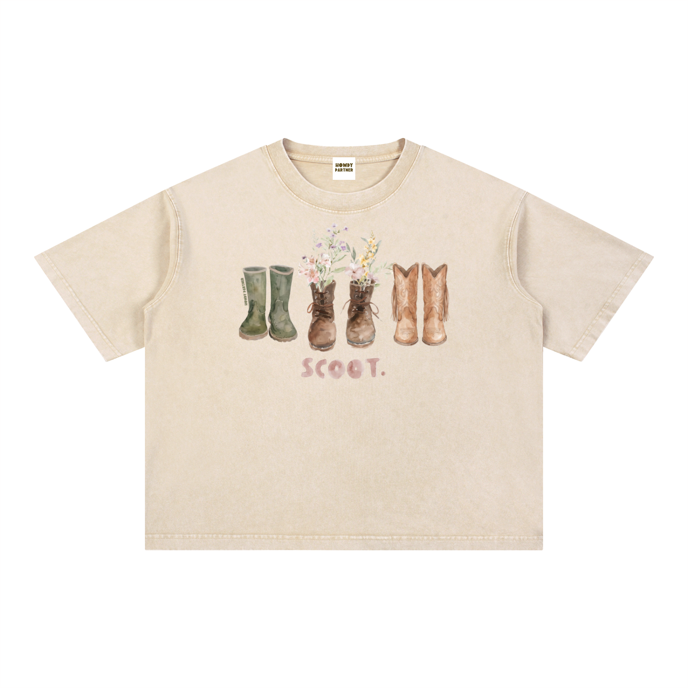 'Scoot' Boxy Cotton T-Shirt