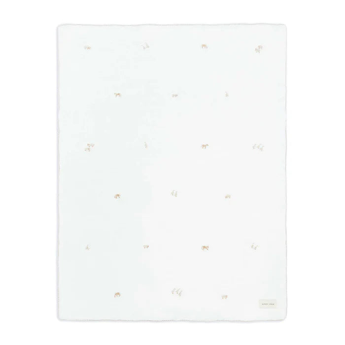 Embroidered Muslin Blanket - Little Farm