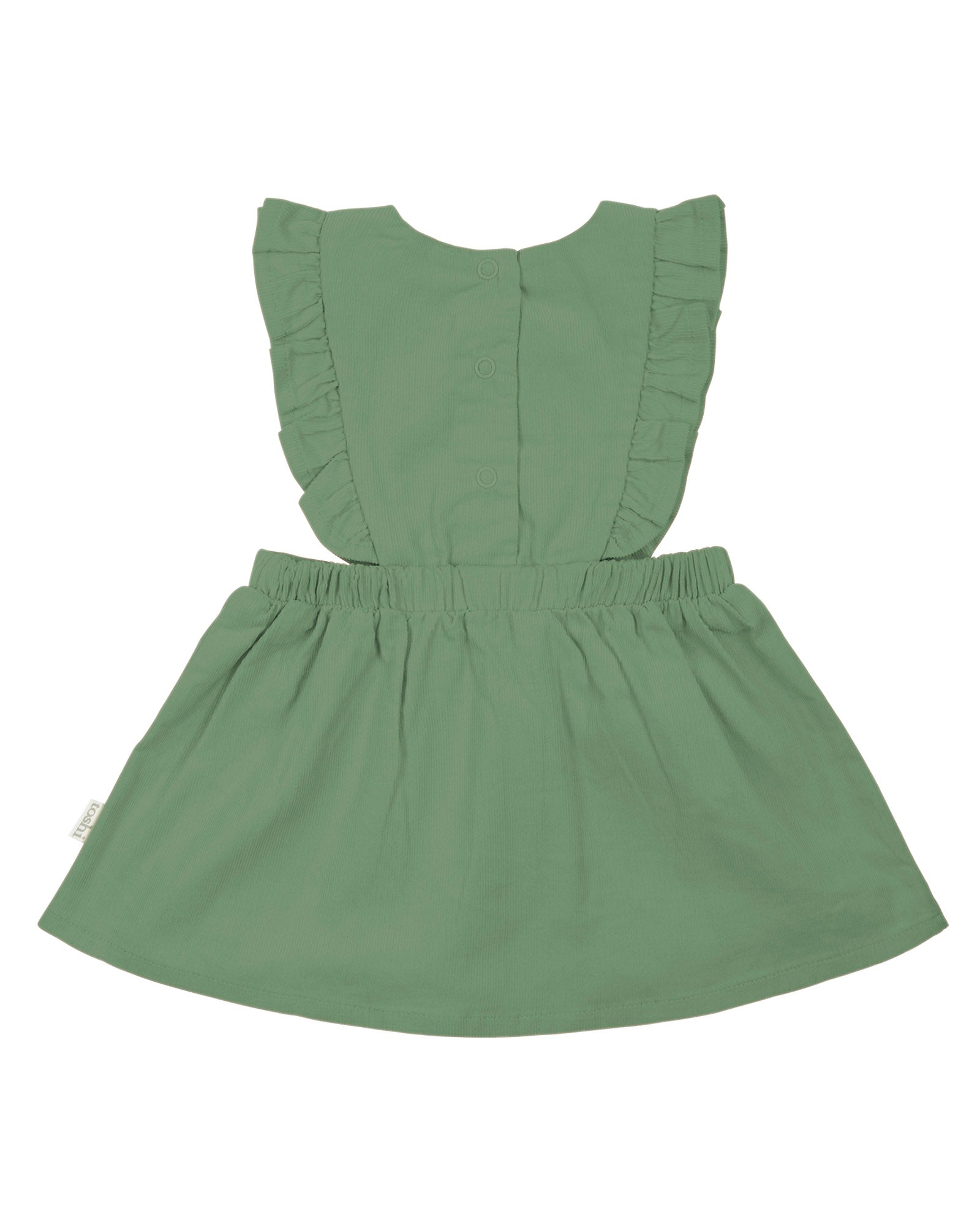 Baby Pinafore Corduroy - Gumtree Green