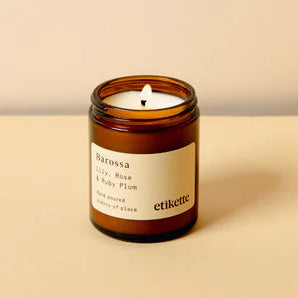 Etikette 'Barossa' Hand Poured Soy Wax Candle