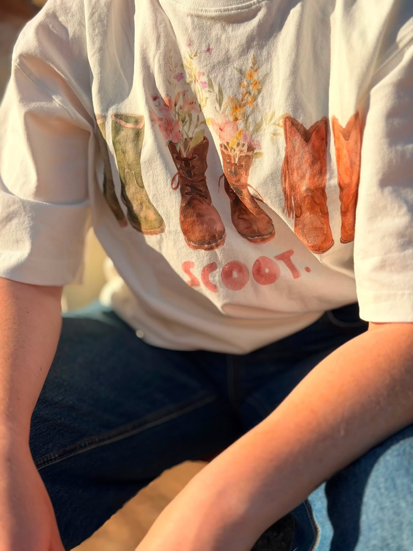 'Scoot' Boxy Cotton T-Shirt