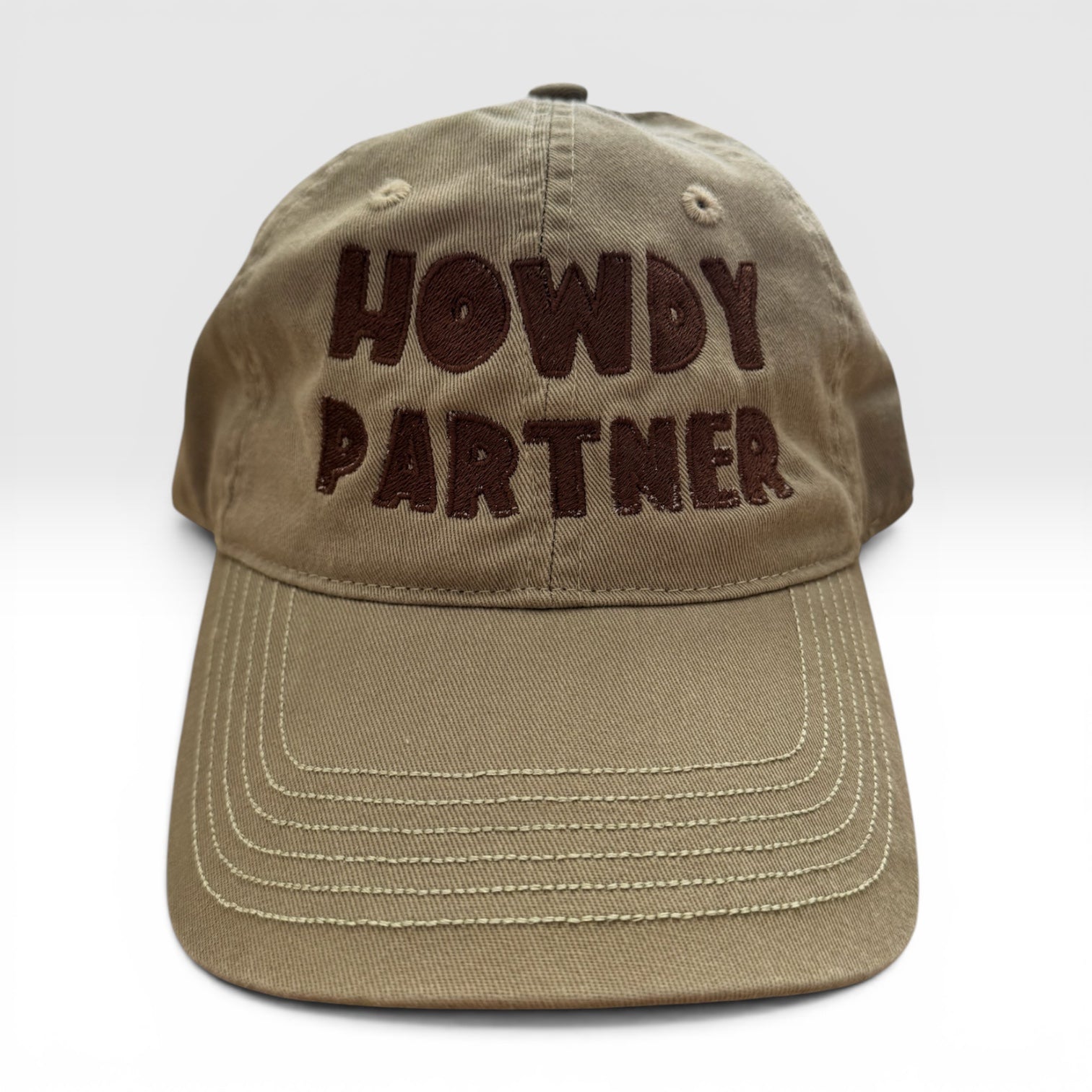 Open Gate Dad Cap - Stone/Choc
