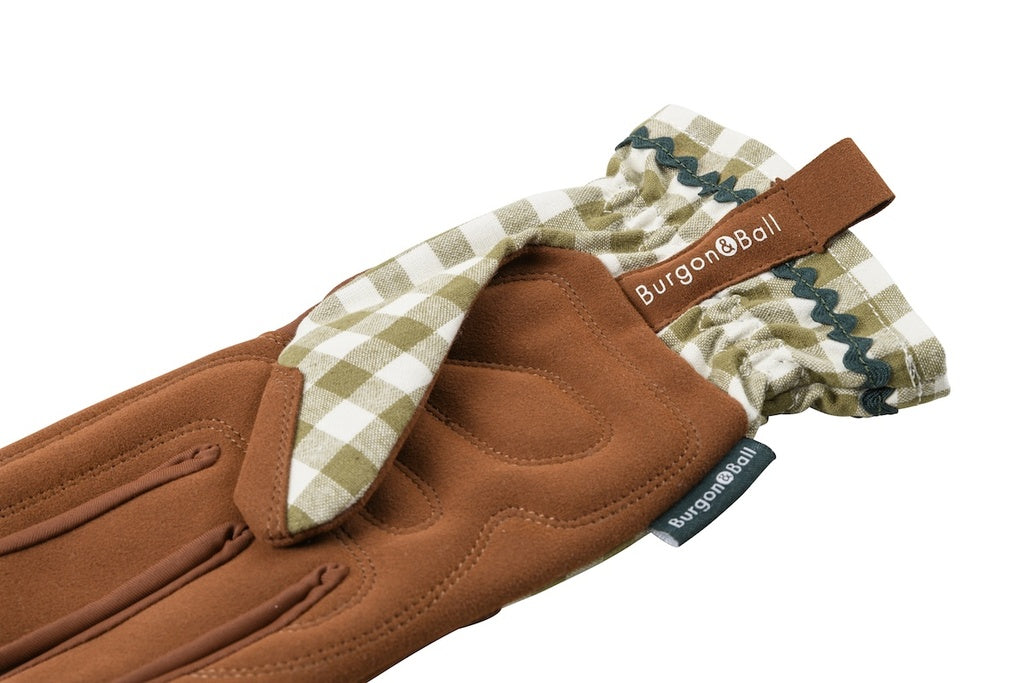 Burgon & Ball Collector Gloves - Olive Check