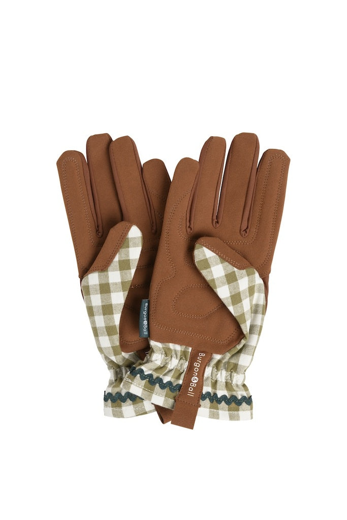Burgon & Ball Collector Gloves - Olive Check